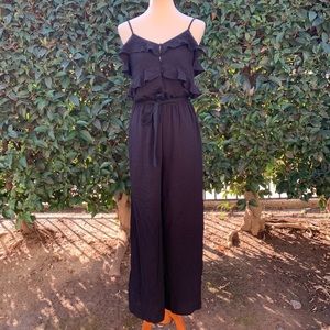 Spaghetti strap wide leg jumpsuit